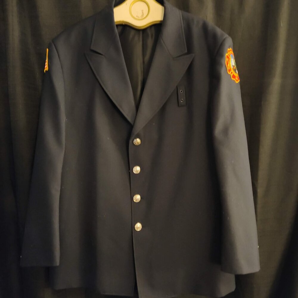 Men's ELBECO Firefighter Jacket Blazer - Navy - Size 48R